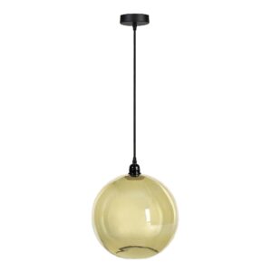 Lámpara colgante de vidrio oro